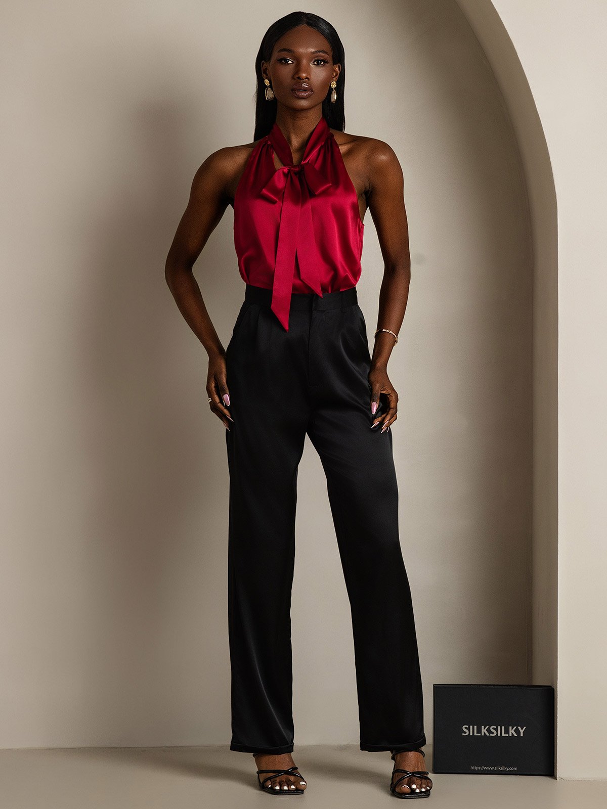 [Vin] SilkSilky-SE 19Momme Silke Womens Shirt 006