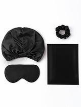 [Svart] SilkSilky-SE 22Momme Rent Silke Pillowcase Set 001