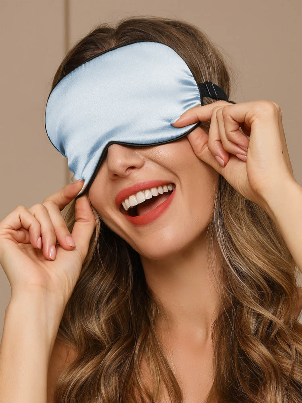 [Ljusblå] SilkSilky-SE 19Momme Rent Silke Eye Mask 002