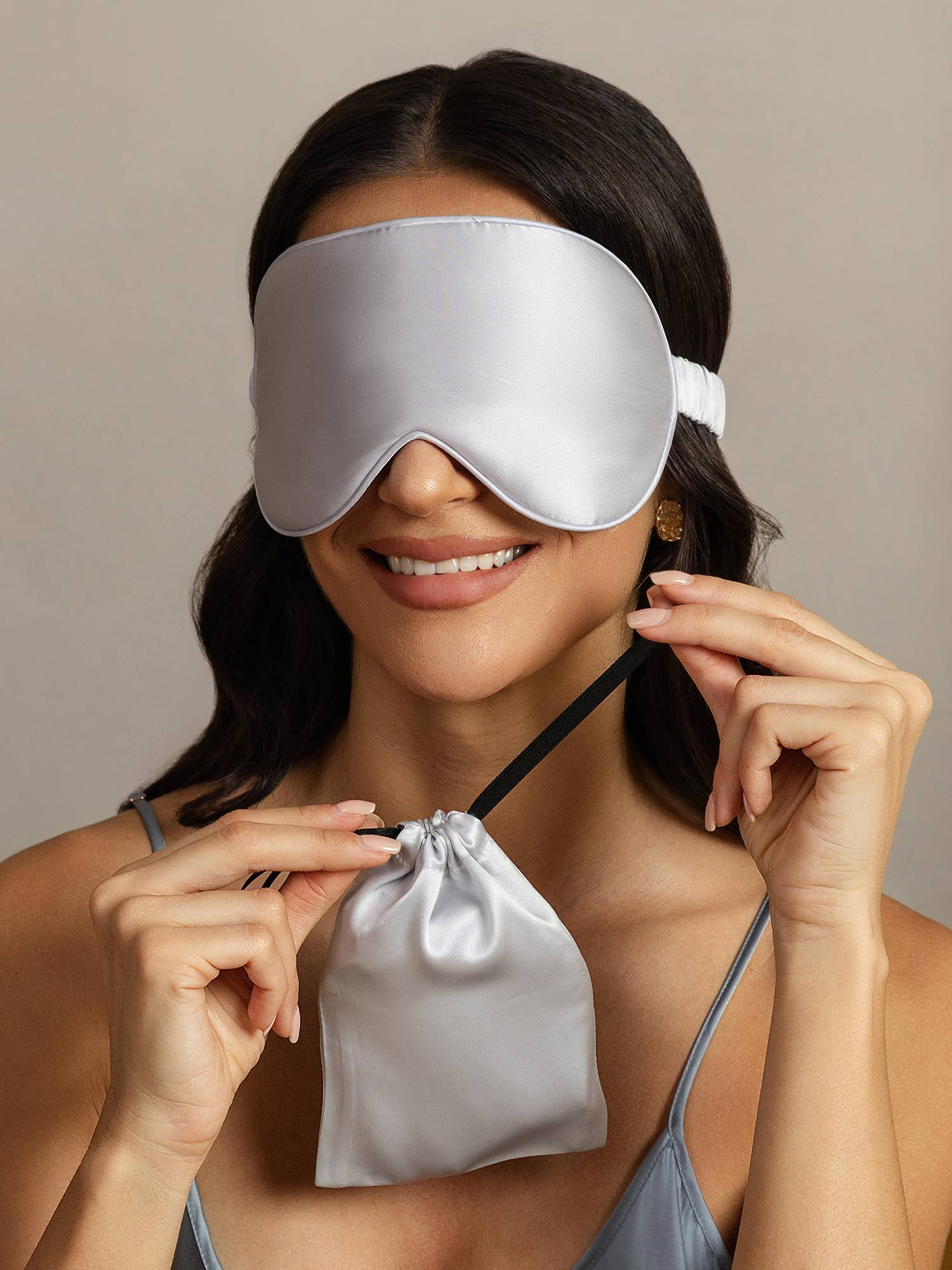 [Silver] SilkSilky-SE Rent Silke Eye Mask 003