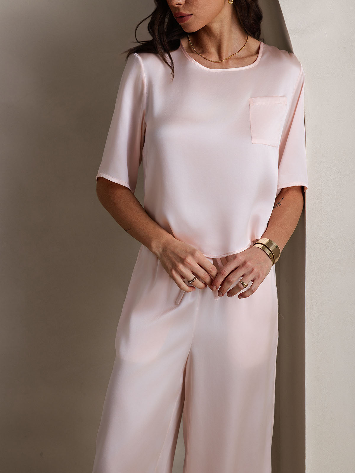 [Rosa] SilkSilky-SE Rent Silke Womens Pajamas 007
