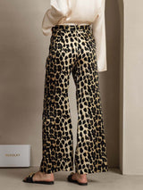 [Leopard] SilkSilky-SE 19Momme Silke Womens Pants 002,