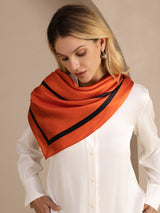 [Orange Fyrkant] SilkSilky-SE Halsduka 002