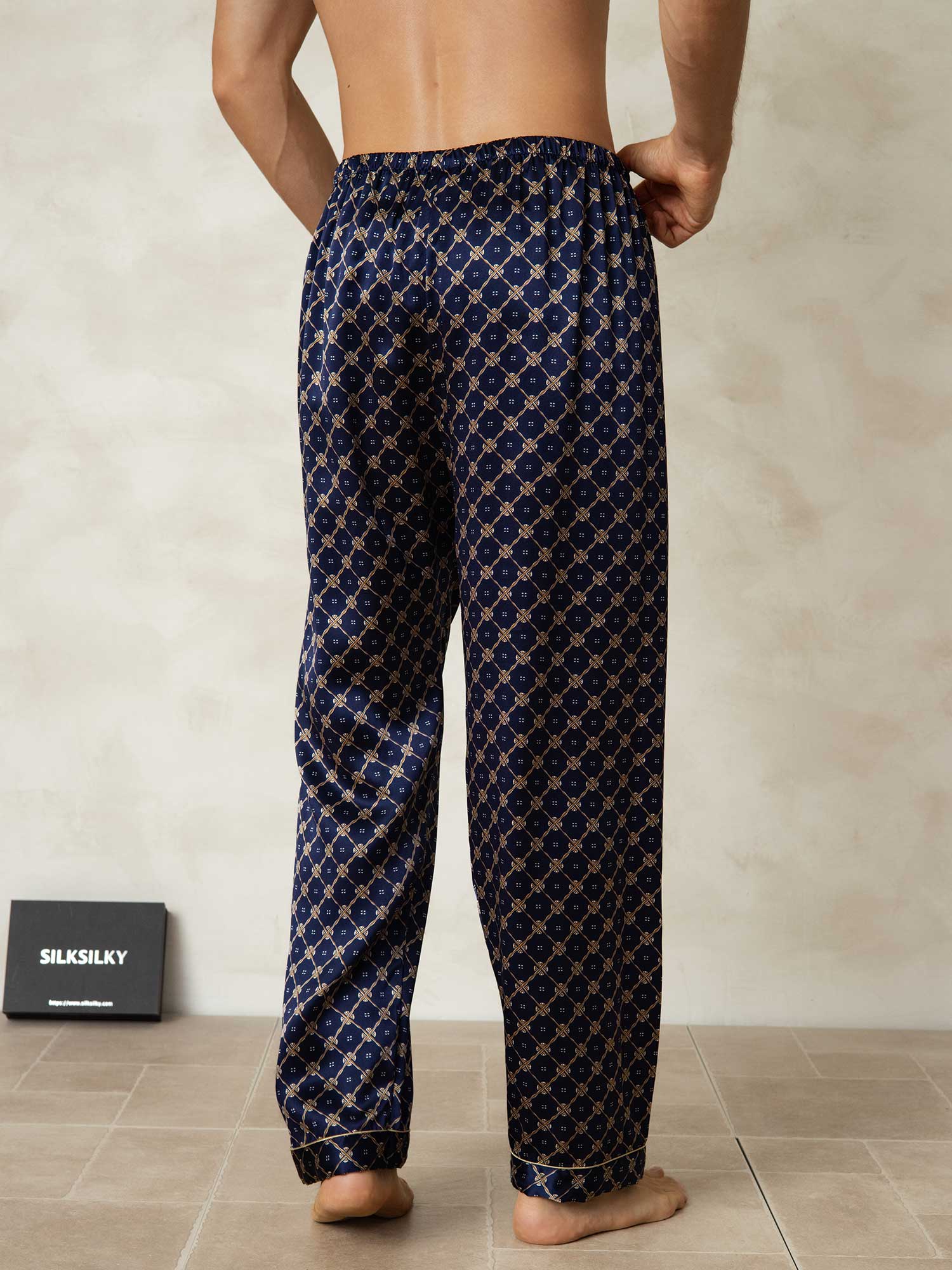 [Marin Kedja] SilkSilky-SE Rent Silke Mens Sleep Bottoms 002