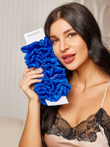 [Blå] SilkSilky-SE Scrunchie 001