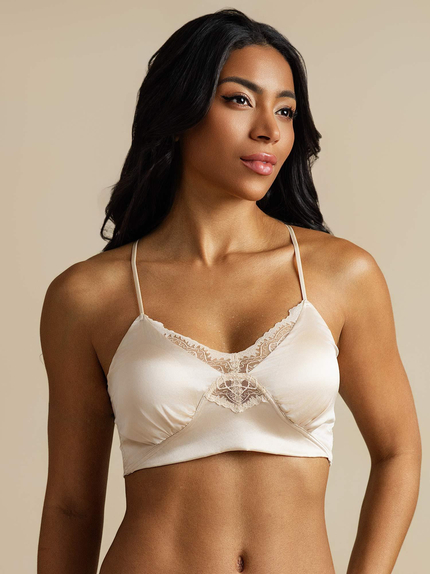 [Champagne] SilkSilky-SE Rent Silke Bra 001
