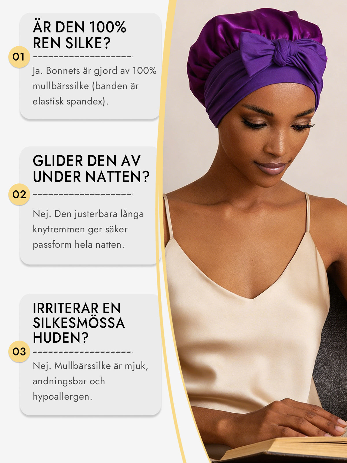 [Lila] SilkSilky-SE Rent Silke Sleep Cap 006