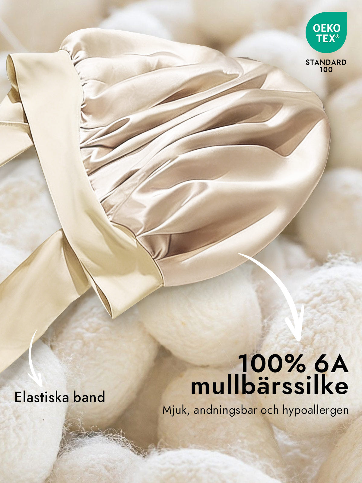 [Beige] SilkSilky-SE Rent Silke Sleep Cap 002