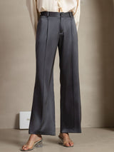 [Mörkgrå] SilkSilky-SE 19Momme Silke Womens Pants 005,