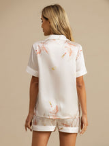 [Vit] SilkSilky-SE Short Sleeve Lapel Collar Dam Pyjama 002