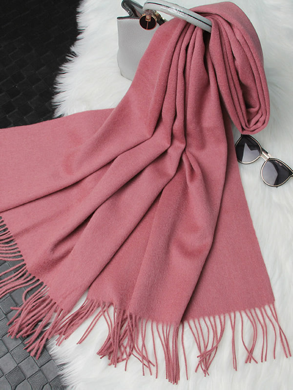 [Blek Mauve] SilkSilky-SE Ull Scarf 005