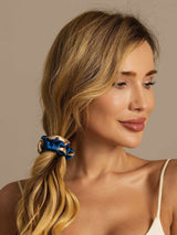 [Navy Drake] SilkSilky-SE Scrunchie 002
