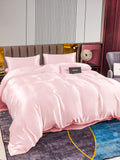 SilkSilky SE 22Momme Rent Silke Bedding Set Rosa 003