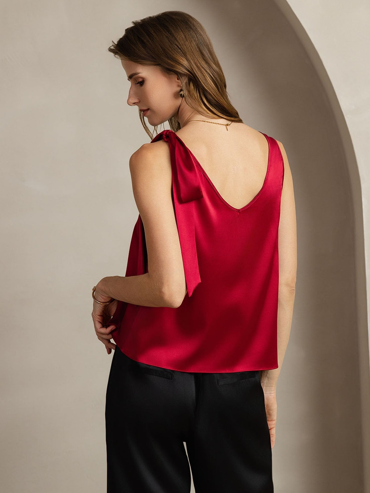 [Vin] SilkSilky-SE 19Momme Silke Womens T-Shirt 002