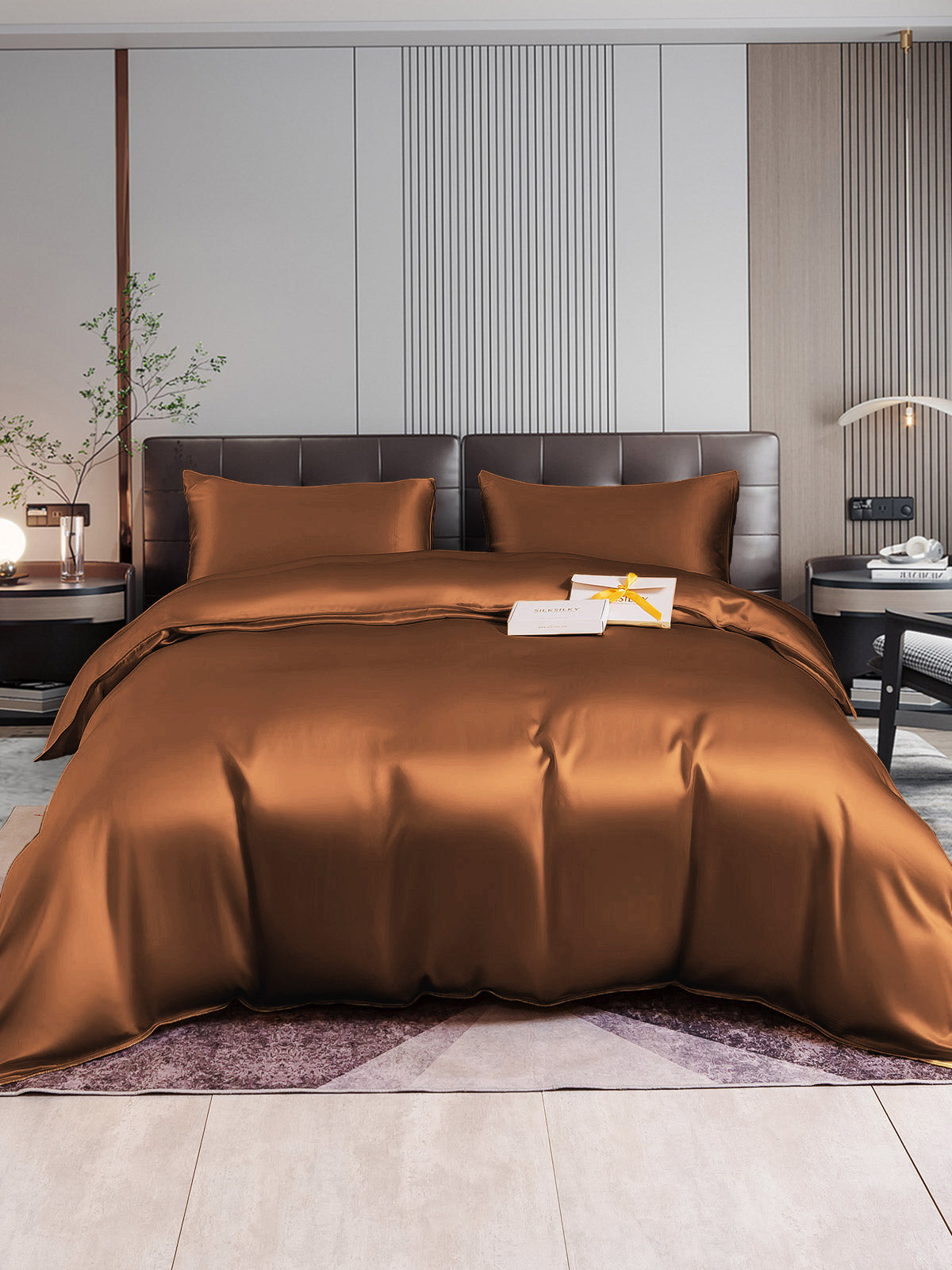 [Kaffe] SilkSilky-SE 22Momme Rent Silke Bedding Set 005