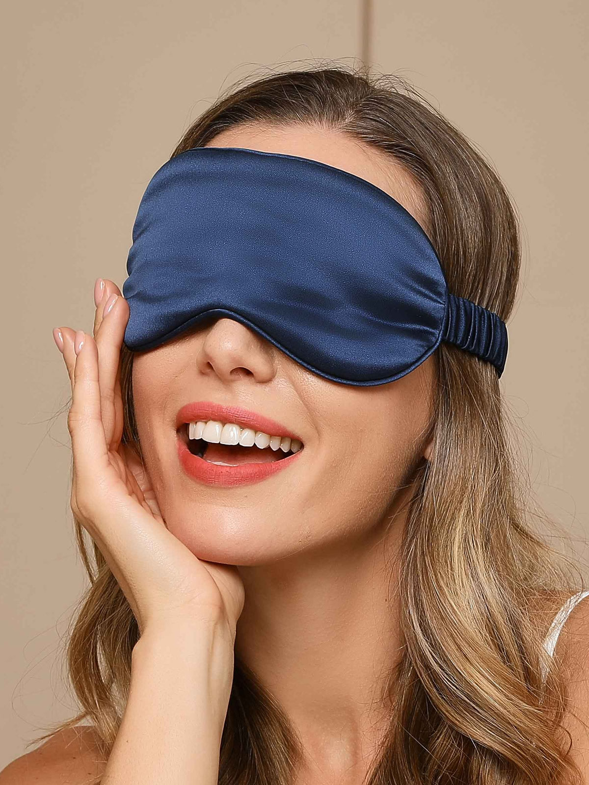 SilkSilky-SE 19Momme Rent Silke Eye Mask Mörkblå 002