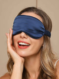 SilkSilky-SE 19Momme Rent Silke Eye Mask Mörkblå 002