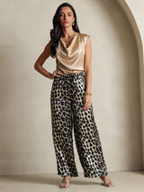 [Leopard] SilkSilky-SE Rent Silke Womens Pants 001,