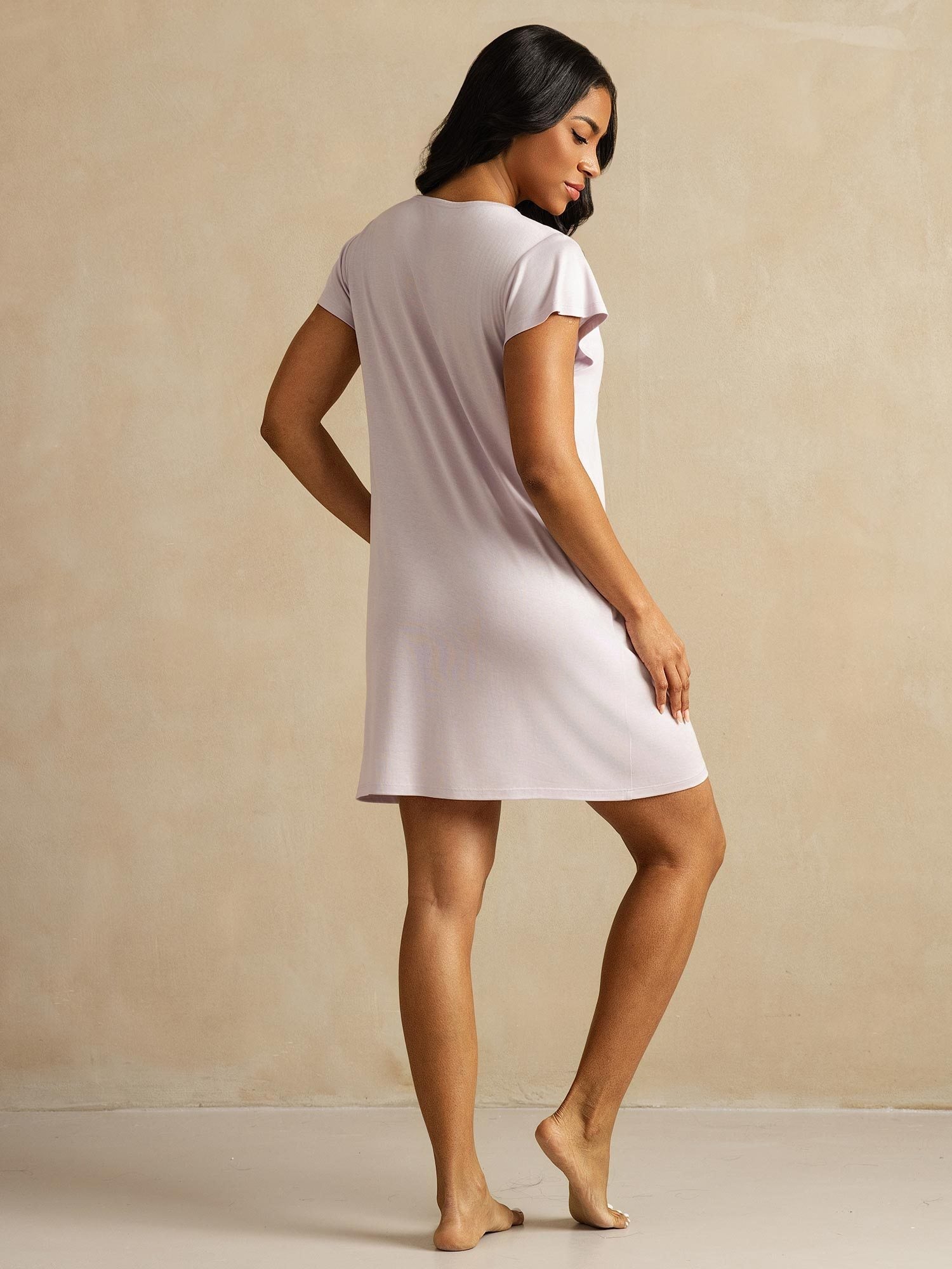 [Lavendel] SilkSilky-SE Rent Silke Nightgown 002