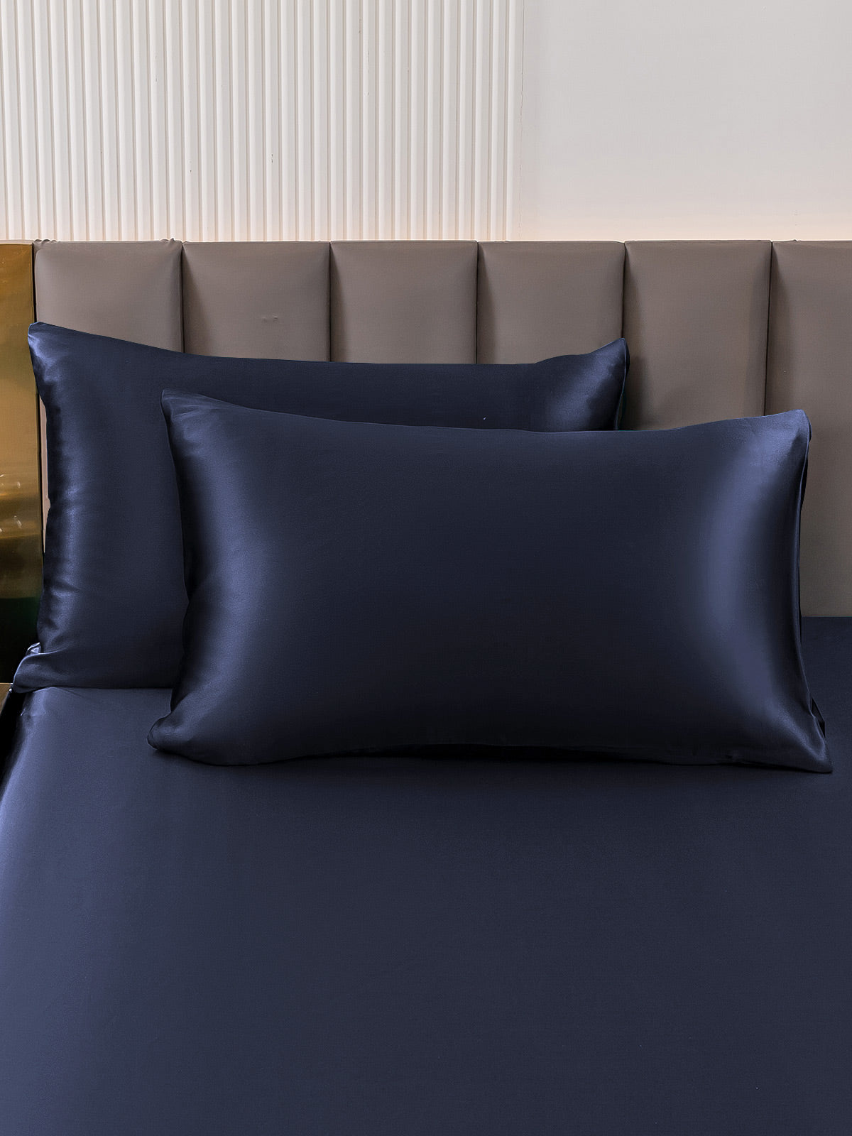 [Mörkblå] SilkSilky-SE 22Momme Rent Silke Pillowcase 001