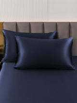 [Mörkblå] SilkSilky-SE 19Momme Rent Silke Pillowcase 003