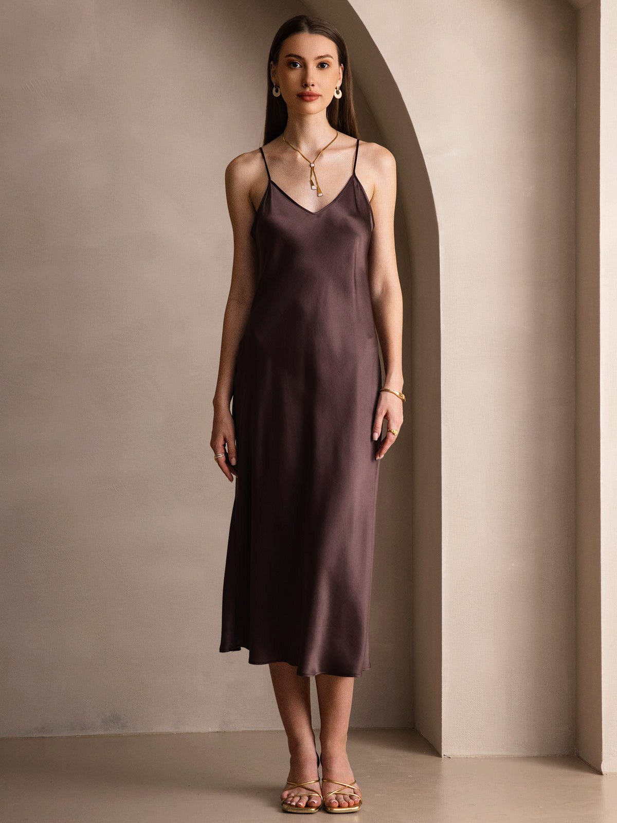 [Kaffe] SilkSilky-SE Rent Silke Dress 003
