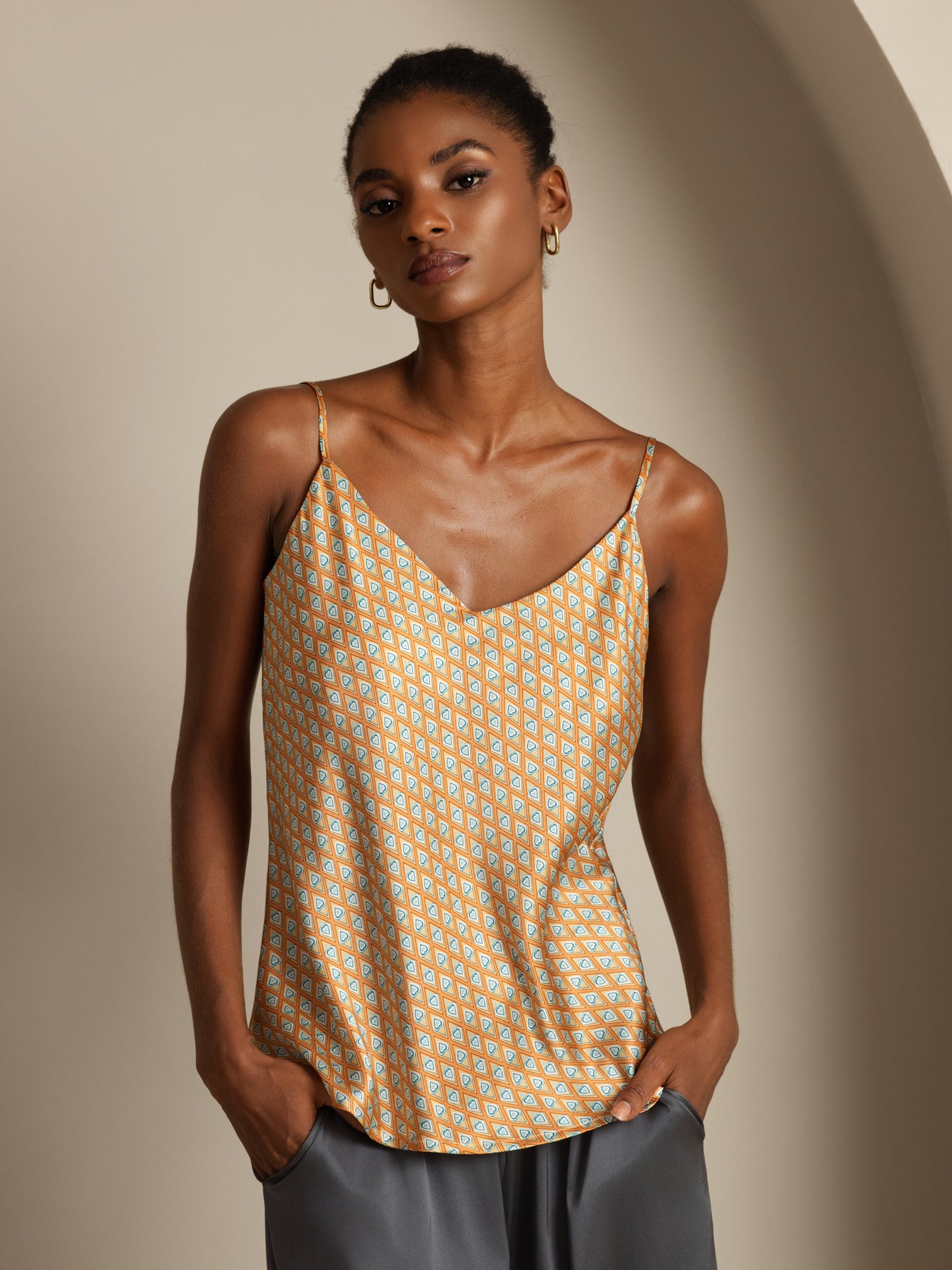 [Floral] SilkSilky-SE Rent Silke Camisoles 001
