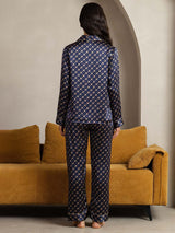 [Marin Kedja] SilkSilky-SE Long Sleeve Lapel Collar Dam Pyjama 003