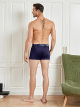 [Mörkblå] SilkSilky-SE Rent Silke Mens Underwear 002,