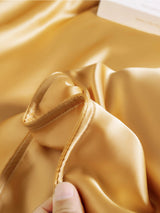 [Champagne] SilkSilky-SE 25Momme Bäddset 007