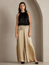 [Champagne] SilkSilky-SE 19Momme Silke Womens Pants 013