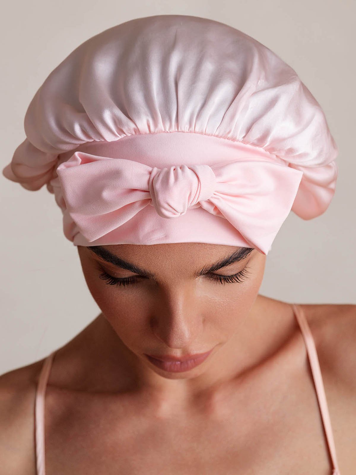 SilkSilky-SE Rent Silke Sleep Cap Ljusrosa 004