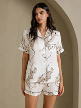 [Vit Gepard] SilkSilky-SE Short Sleeve Notch Collar Dam Pyjama 004