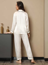 [Vit] SilkSilky-SE Long Sleeve Lapel Collar Dam Pyjama 002