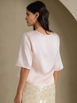[Rosa] SilkSilky-SE Half Sleeve Dam T-Shirt 002