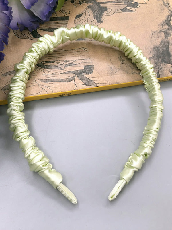 [Ljusgrön] SilkSilky-SE 19Momme Rent Silke Scrunchie 003
