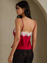[Vin] SilkSilky-SE Spaghetti Strap V Neck Cami Toppar 002