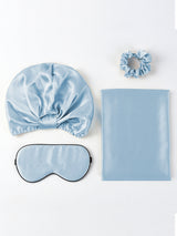 [Ljusblå] SilkSilky-SE 19Momme Pillowcase Set 004
