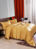 SilkSilky SE 22Momme Rent Silke Bedding Set Champagne 003