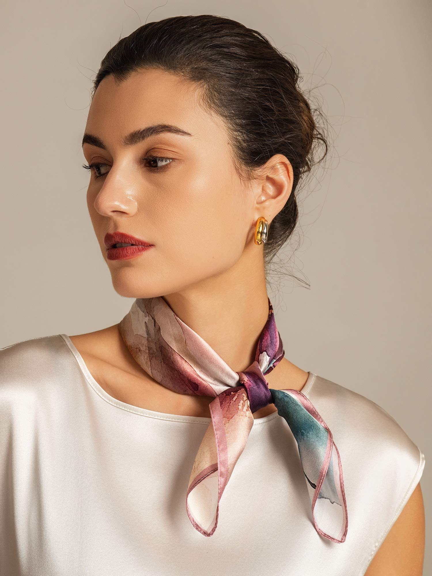 [P102] SilkSilky-SE Rent Silke Scarf 004,