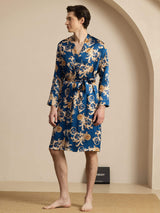 [Navy Drake] SilkSilky-SE Long Sleeve Herr Morgonrock 006