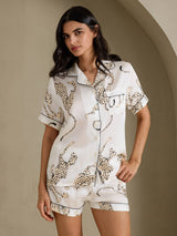[Vit Gepard] SilkSilky-SE Short Sleeve Notch Collar Dam Pyjama 001