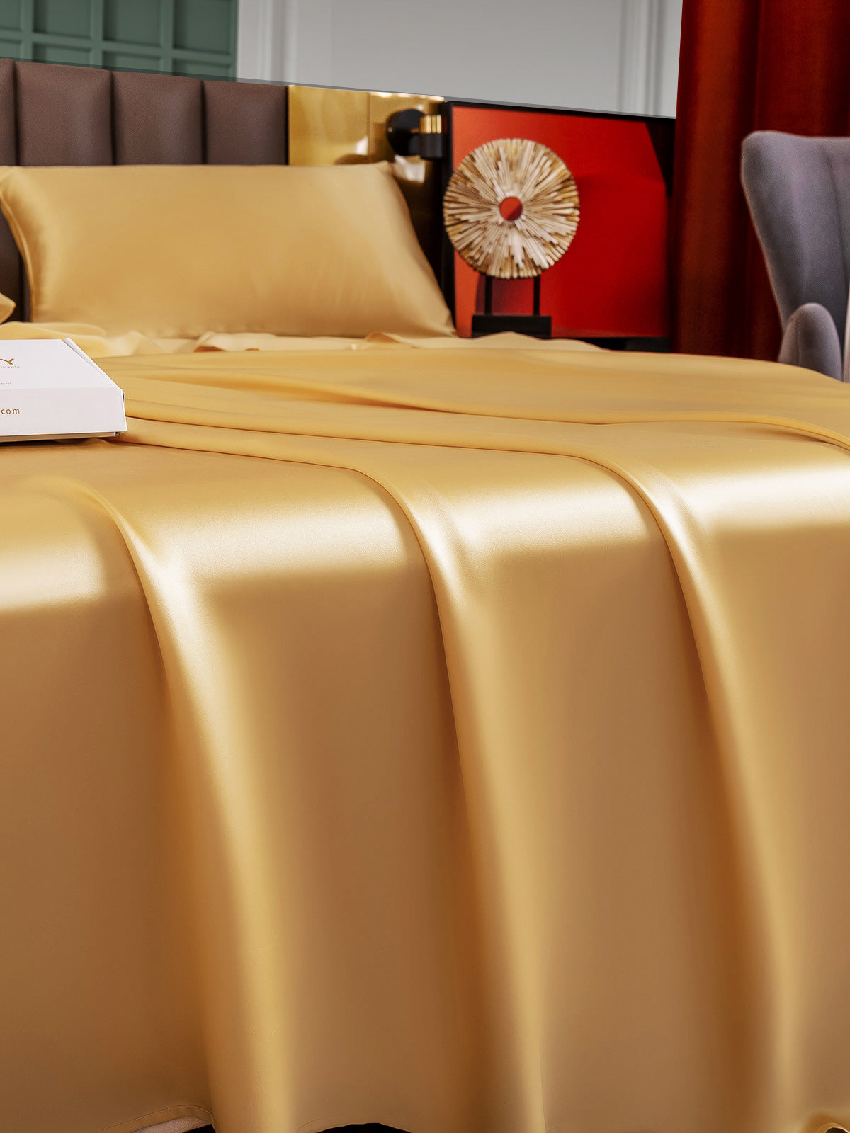 [Champagne] SilkSilky-SE 25Momme Rent Silke Bedding Set 002