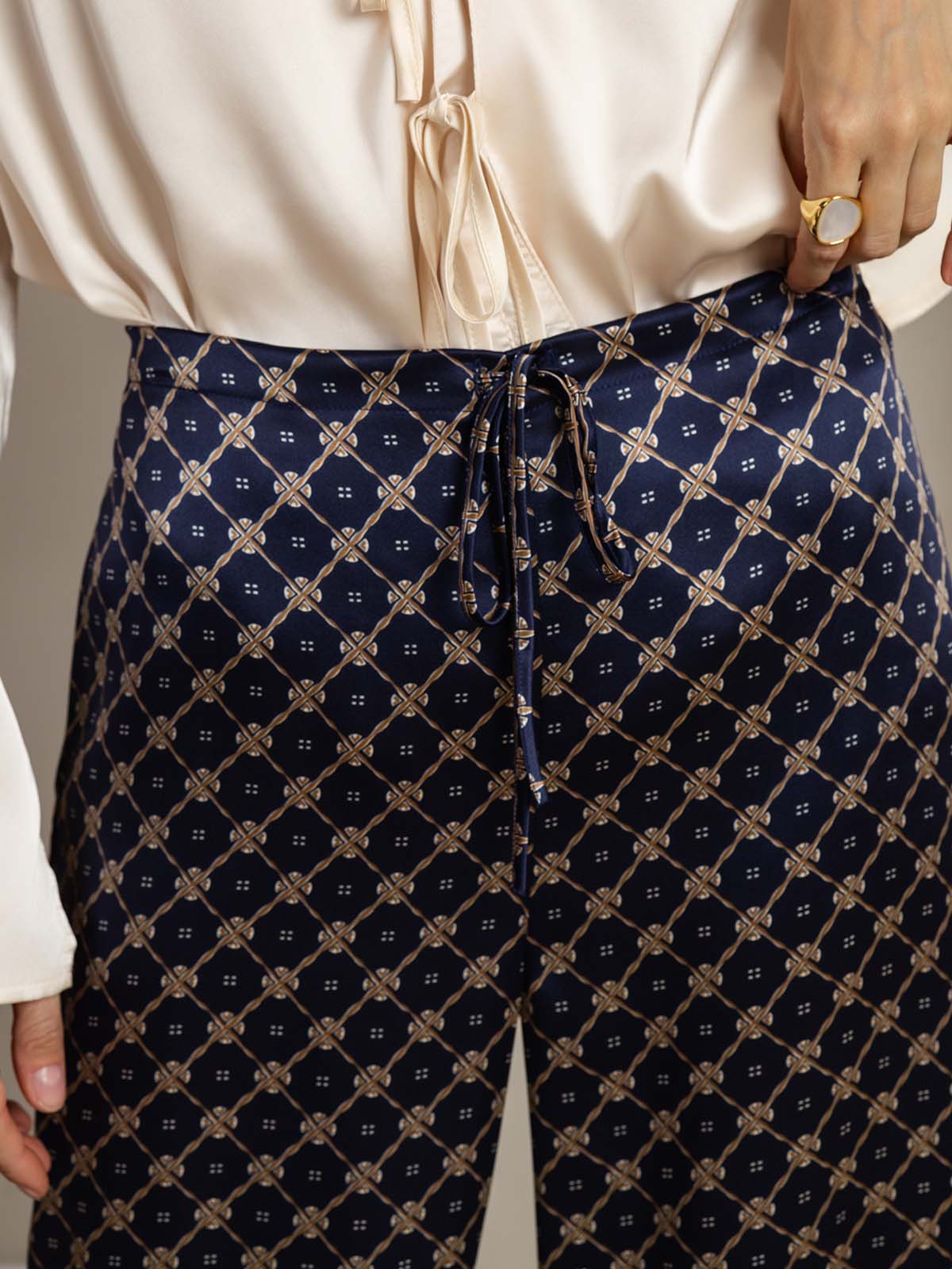 [Marin Kedja] SilkSilky-SE 19Momme Silke Womens Pants 005