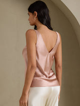 [Toscana] SilkSilky-SE Sleeveless V Neck Cami Toppar 002