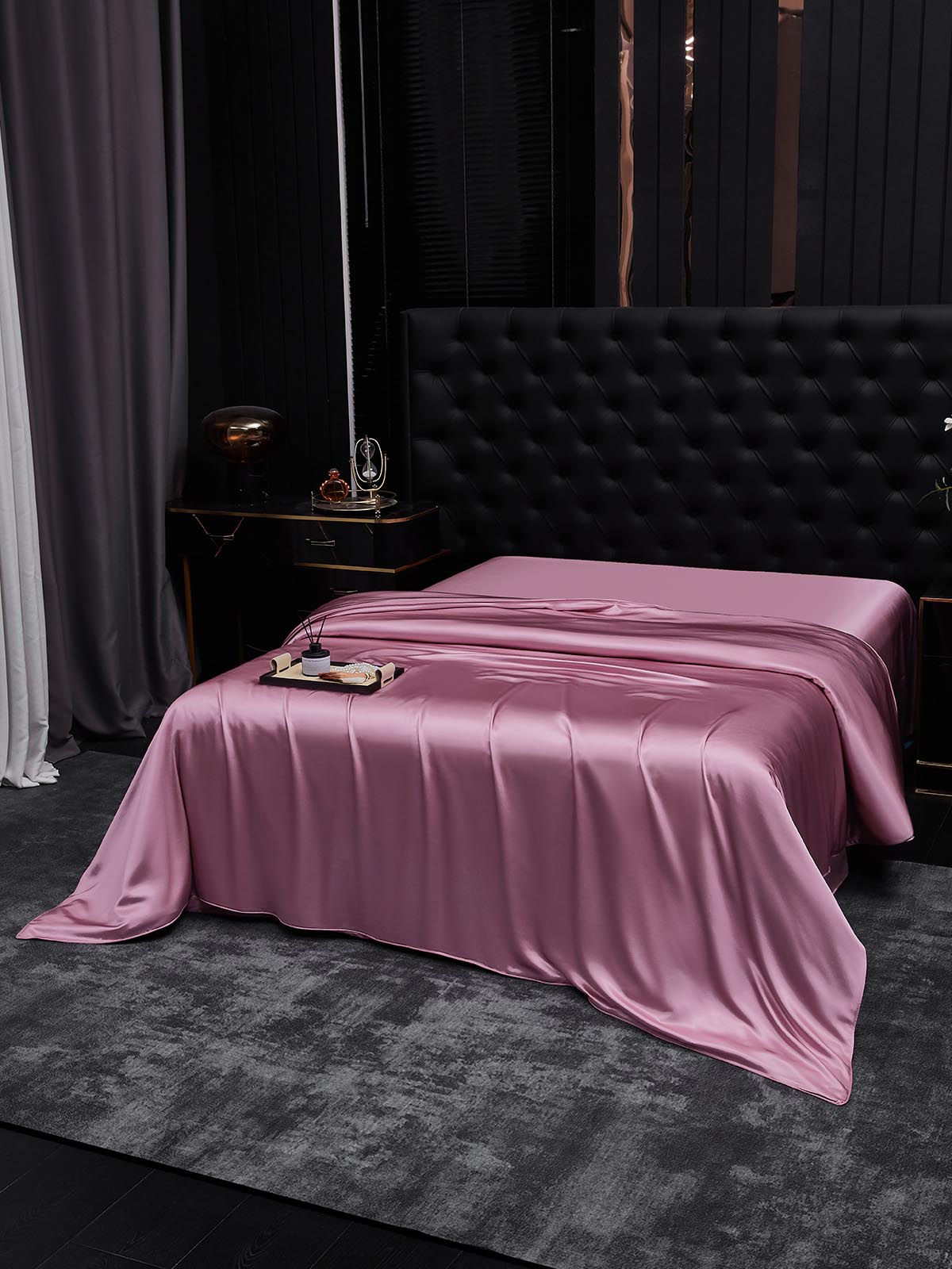 [Mauve Orkidé] SilkSilky-SE 22Momme Rent Silke Duvet Cover 002