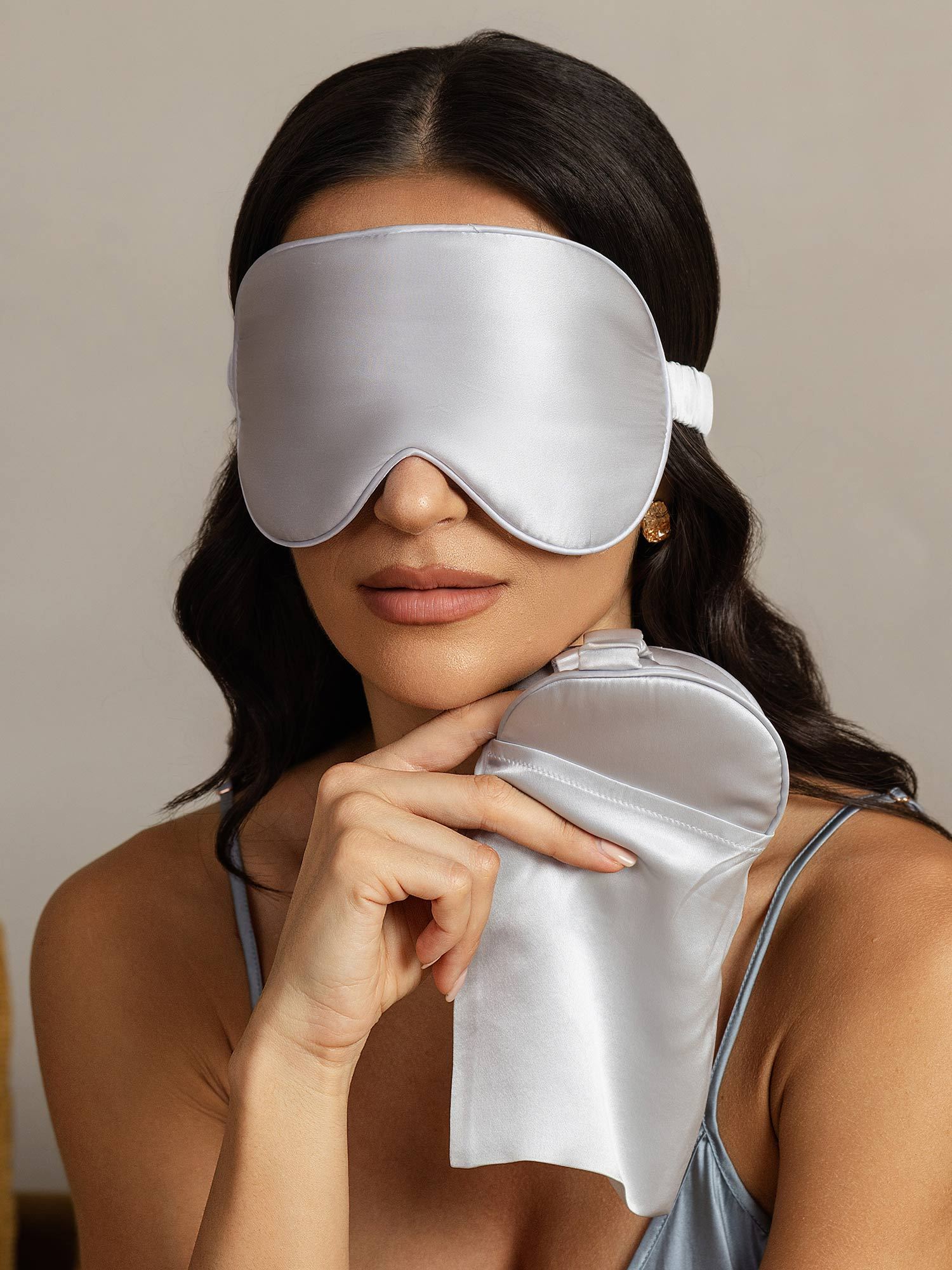 [Silver] SilkSilky-SE Rent Silke Eye Mask 007