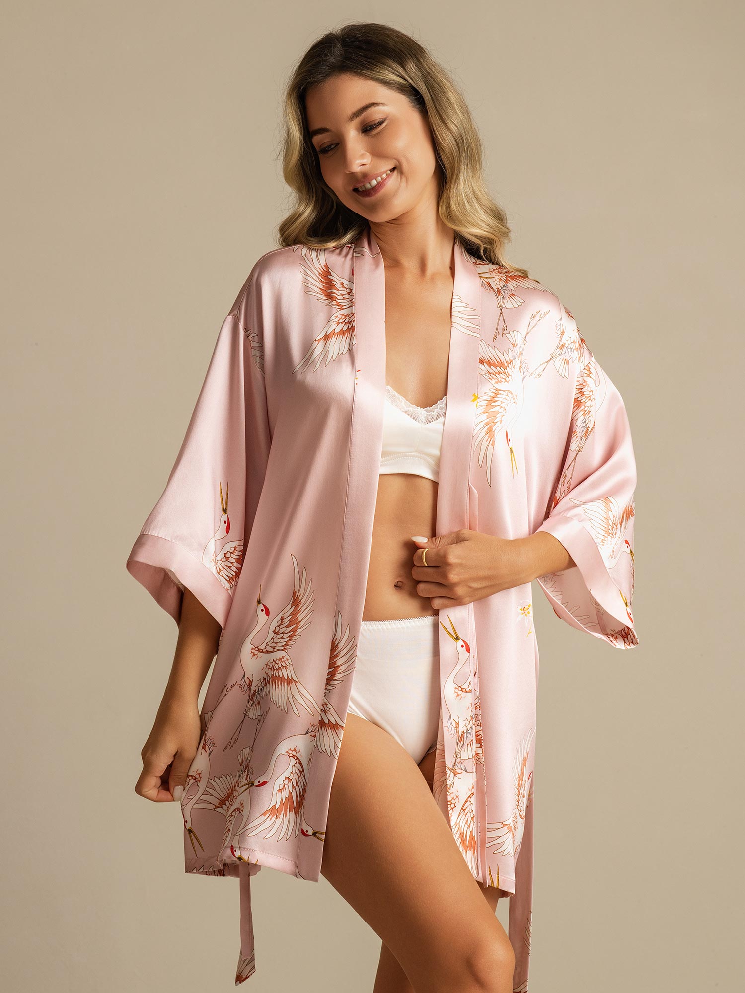 [Rosa] SilkSilky-SE Rent Silke Womens Robe 003