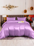 SilkSilky SE 19Momme Rent Silke Bedding Set Lavendel 005