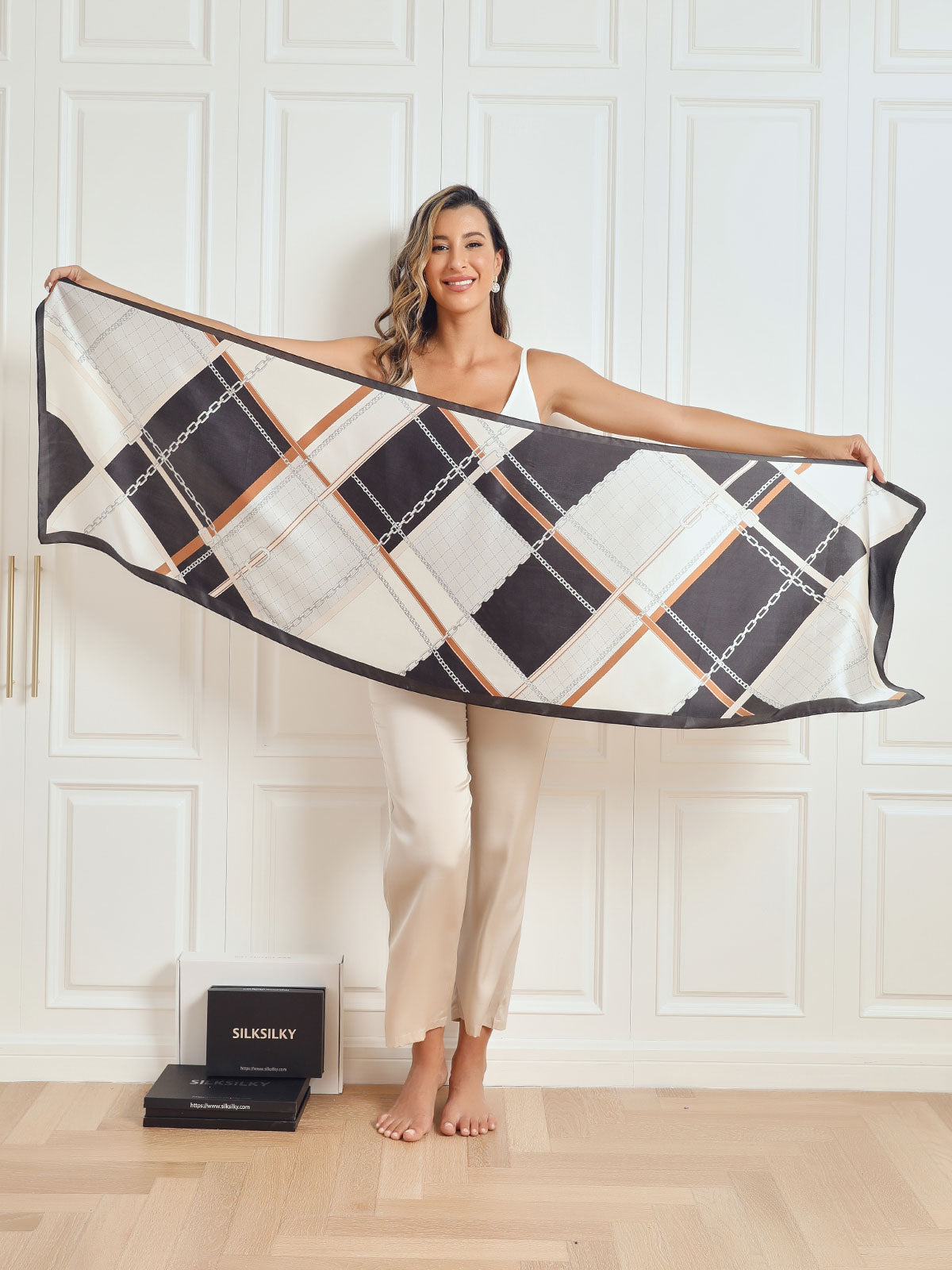 [P021] SilkSilky-SE Rent Silke Scarf 006,